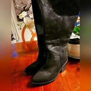 Maurices Black Heeled Boots